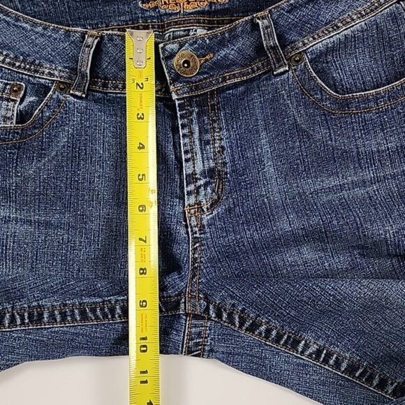 REVOLT Women's Jeans Dark Blue Denim Fade Boot Cut Stretch Size 8 - Picture 13 of 13